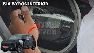 Kia Syros Compact SUV Interior Spied  1025 Inch Screens ADAS amp More 🔥 [upl. by Anitsyrk]