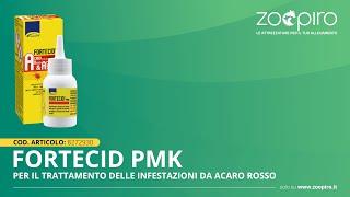 ZooPiro  Fortecid® PMK  Liquido per il trattamento delle infestazioni da acaro rosso [upl. by Mohl]