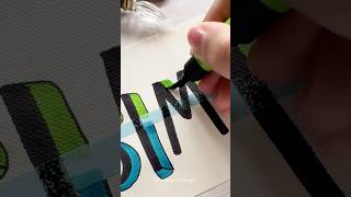 Make Your Name Pop Lettering Idea ✨ shorts calligraphy lettering [upl. by Kutchins]