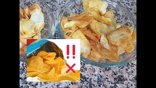 CHIPS FAIT MAISON CROUSTILLANTS HEALTHY FOOD رقائق البطاطس شيبس منزلي رائع [upl. by Asir34]