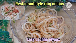 Salad  trendingrecipe  lachhapiyaaz  onions  onion rings  recipes  cooking [upl. by Neyud]