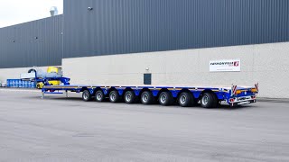 Faymonville  MultiMAX double extendable low loader with 8 axles and 14m loading platform length [upl. by Norda]