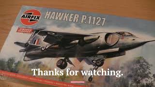 Overview of the Airfix Vintage kit Hawker P 1127 [upl. by Phelgon]