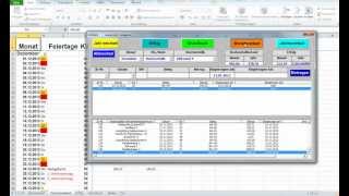 EinnahmeÜberschussRechnung oder Haushaltsbuch auf Basis einer Excel 2010 Datei Excel VBA [upl. by Frederich]