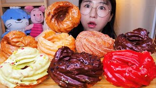 츄러스 도넛 츄로넛🍩 미뉴트빠삐용 츄러스 디저트 먹방 Dessert Mukbang [upl. by Icul528]