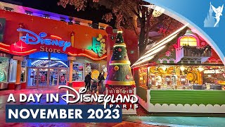 📅 A Day in Disneyland Paris NOVEMBER 2023 [upl. by Llenyar]