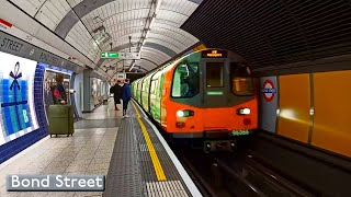 Bond Street  Jubilee line  London Underground  1996 Tube Stock [upl. by Imeka]