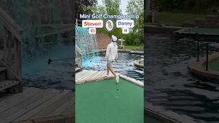 Hole 6 Round 1  4 Danny vs 5 Steven Mini Golf Championship minigolf [upl. by Gussie]