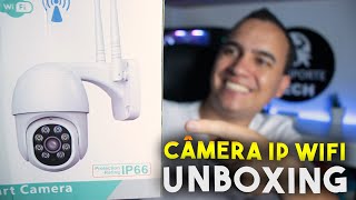 Speed Dome CÂMERA IP 1080p Full Hd Wifi A Prova Dágua Ip66  Unboxing e Impressões [upl. by Lynnet]