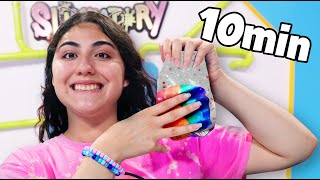 MAKE THIS SLIME PRETTY 10 SEC vs 10 MIN vs 1 HOUR  Slimeatory 694 [upl. by Jamnis735]