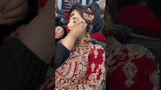 Bridal makeup look by Aqsa beauty salon viralvideo viralvideo viral shortsvideo shortsfeed [upl. by Ahsitahs]