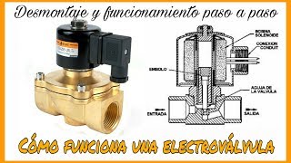 CÓMO FUNCIONA UNA ELECTROVÁLVULA O VÁLVULA DE SOLENOIDE Electroválvula Cómofunciona [upl. by Cerelly]