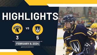 Lancer Womens Hockey Vs Waterloo Warriors February 8 2024 Highlights [upl. by Armstrong]