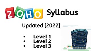 ZOHO Updated Syllabus amp Exam Pattern 2022 [upl. by Cornelia]