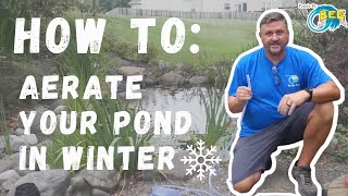 The MOST powerful pond aerator Prep your pond for the WINTER [upl. by Hagai]