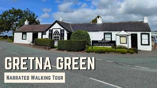 GRETNA GREEN  4K Narrated Walking Tour  Lets Walk 2024 [upl. by Bywoods]