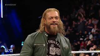 Edge appears  The Miz is the first inductee of Hall of Fame 2022 Full Segment [upl. by Matthaus]