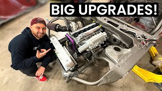 1000HP 2JZ gets FITTED with some wild parts [upl. by Inoj]