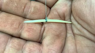 How to make a Gorge Hook from fish bones [upl. by Galateah]