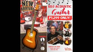 EDJ Acoustic Guitar is now available on hand [upl. by Richella]