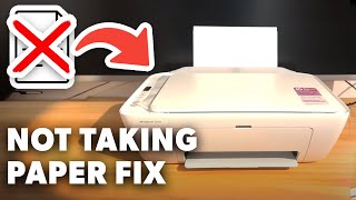 How to Fix HP Deskjet Printer Not Taking Paper  Full Guide [upl. by Joceline]