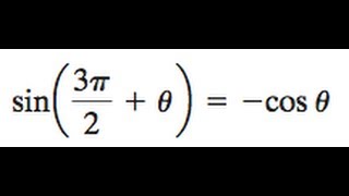 sin 3pi2  theta   cos theta [upl. by Allanson]