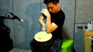 Remo Djembe Solo Contemporary  Earth Demo [upl. by Enyaht68]