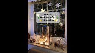 🎄👉🎄Sidus Welt zeigt Fensterdeko Innen weihnachtlich dekorieren DIY🎄👉🎄 [upl. by Hehre147]