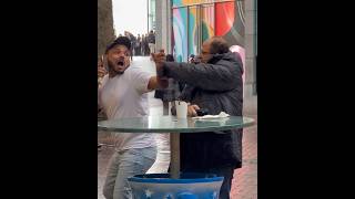 I eat his food then I call the security on him😁funny comedy shorts [upl. by Denney]