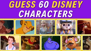 Guess 60 Disney Characters in 3 Seconds⏱💯Guess Disney Characters Quiz✅🏆 [upl. by Atelokin]