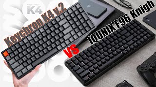 Keychron k4 v2 vs IQUNIX F96 Knight [upl. by Neelia]