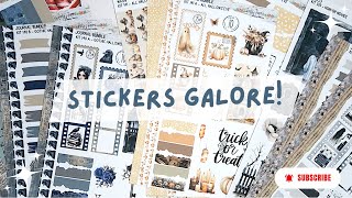 Spooky FallAutumn Stickers  journaling supplies [upl. by Josi513]