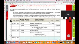 Ajustement comptes de gestion correction exercices [upl. by Woodsum]