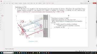 Engineering Mechanics Chapter 2 Q74 [upl. by Ynnel]