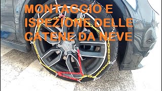 MONTAGGIO CATENE DA NEVE ❄❄🚗⛰ IN 5 MIN ESERCITIAMOCI CERCHIO R18 AUDI AIUTO CATENA INTRECCIATA 😡🤬 [upl. by Mycah]