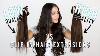 Cheap vs High Quality Clip In Hair Extensions  THE TRUTH  ZALA Hair Extensions [upl. by Aniala]