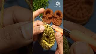 Wow beautiful baby booties 🤩  how to knit knitting diy viralvideo [upl. by Harry]