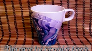 DECORA TU TAZA PARA LOS MUGCAKES [upl. by Ecadnac]