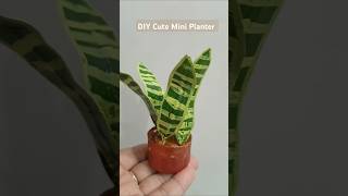 DIY Cute Mini Planter 🪴🪴  DIY Snake Plant shorts short trending viralvideo diy [upl. by Nairot386]