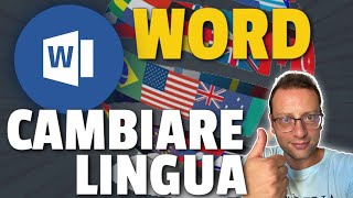 COME CAMBIARE LINGUA SU WORD [upl. by Alburga]