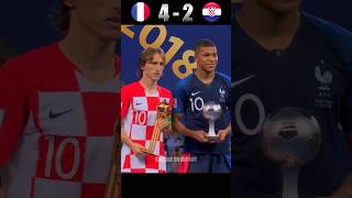 France vs Croatia 2018 FIFA World Cup Highlights shorts football mbappe [upl. by Aibos]