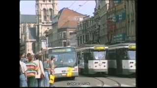 Ghent Belgium  Trams and TrolleyBuses [upl. by Lilian]