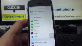 Cómo quitar la publicidad de del iPhone 5S 5C 5 4 iOS 7 español Channeliphone [upl. by Sirhc]