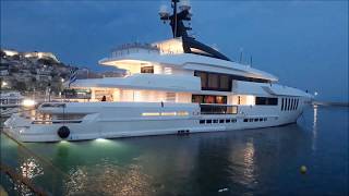 Mega yacht Ouranos 50m  Kavala Greece [upl. by Norabel492]