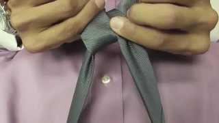 How to tie a Windsor Knot Point of View POV Instructional Video [upl. by Enneira915]