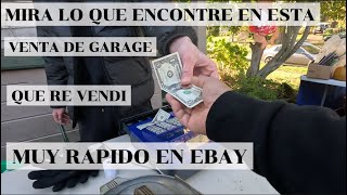 MIRA lo que ENCONTRE en esta VENTA de GARAGE que RE VENDI MUY RAPIDO EN EBAY [upl. by Essilrahc585]