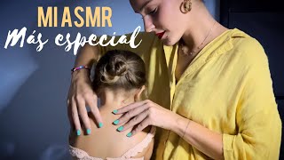 ASMR MASAJE REAL🩷 Mimos y atención personal en persona se queda dormida 😴 [upl. by Burlie]