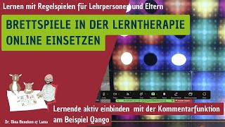 Brettspiele in der OnlineLerntherapie So kann auch die andere Seite aktiv spielen [upl. by Nylarat]