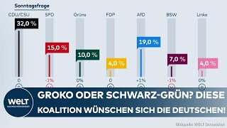 DEUTSCHLAND Nach dem AmpelAus – Diese Koalition wünschen sich die Deutschen [upl. by Aerdnwahs]