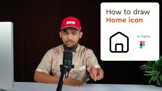 Drawing Home Icon in Figma Under few seconds [upl. by Idzik]